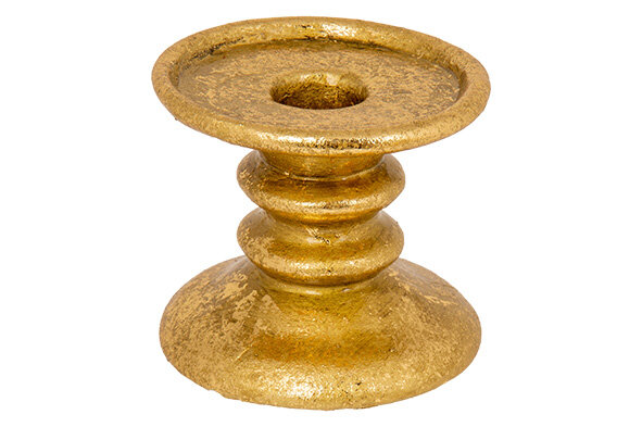 Kandelaar Goud 9,6 x 9,6 x 8,4 cm Rubia Brass