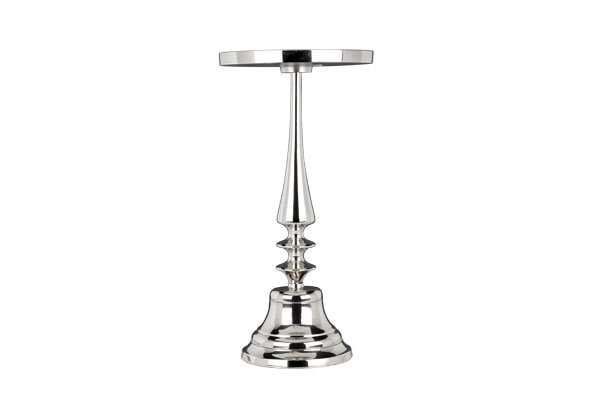 Kaarshouder Zilver 20 x 42 cm Aluminium