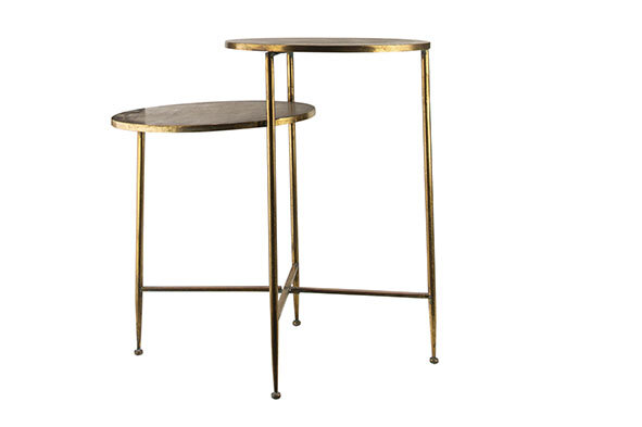 Bijzettafel Goud 79,5 x 50 x 75 cm Cosy &amp; Home