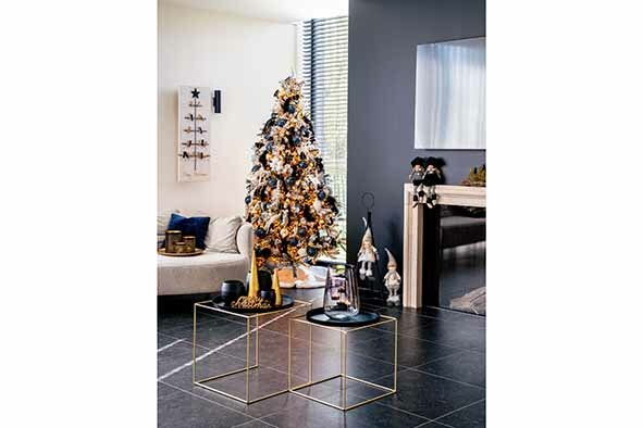 Bijzettafel 2-delig Mat Zwart Metaal Cosy &amp; Home