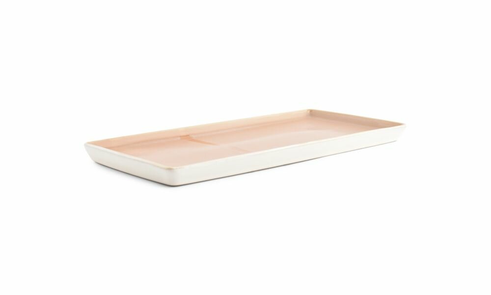 Serveerschaal 14 x 32 cm Roze Flow