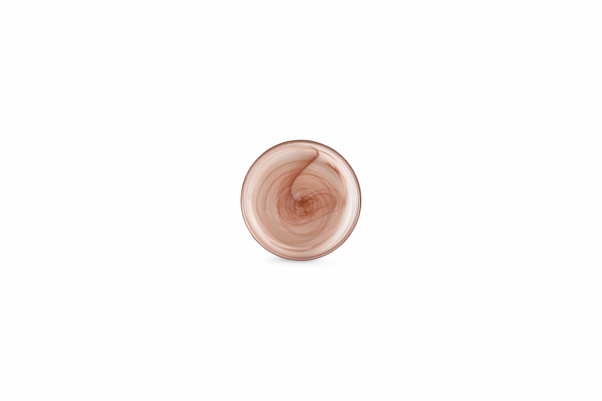 Plat bord 14 cm bruin/roze Twirl