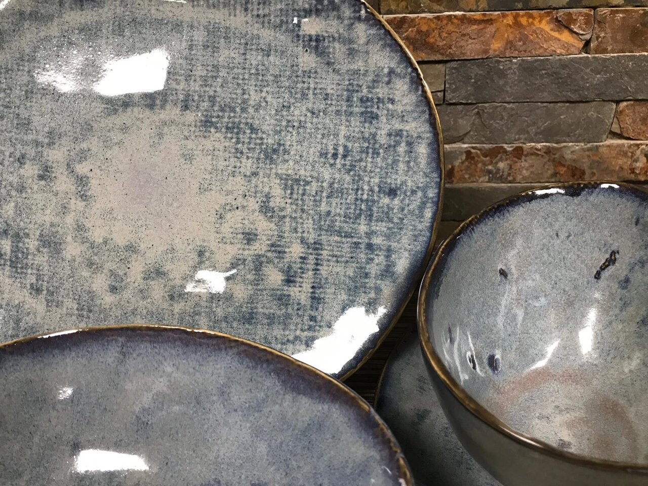 Serviesset 8 personen Aicha Blue