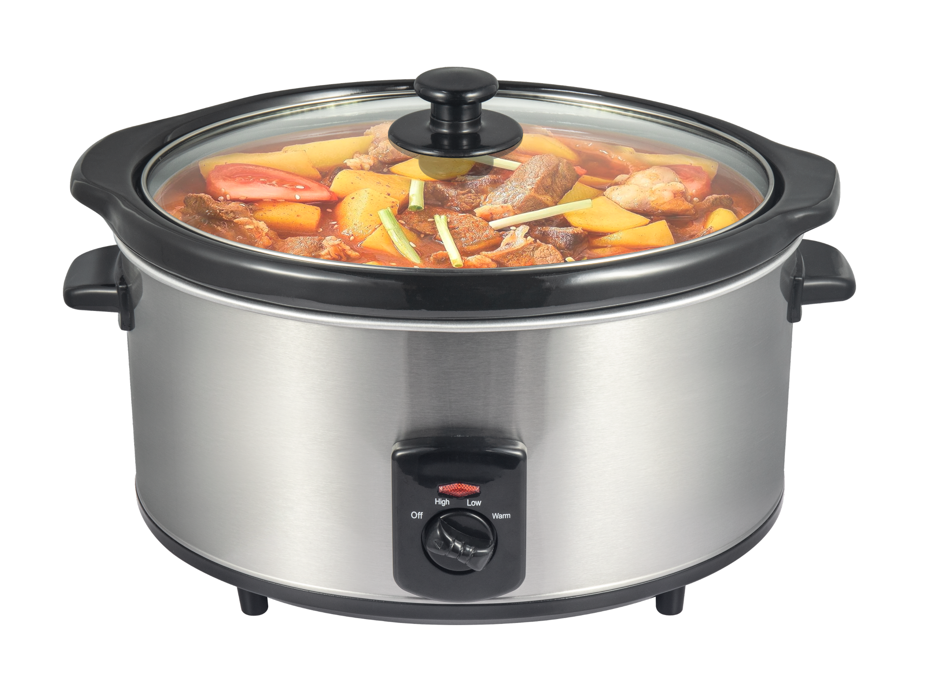 Slowcooker 3,5 liter RVS keramische binnenpan Royalty Line 