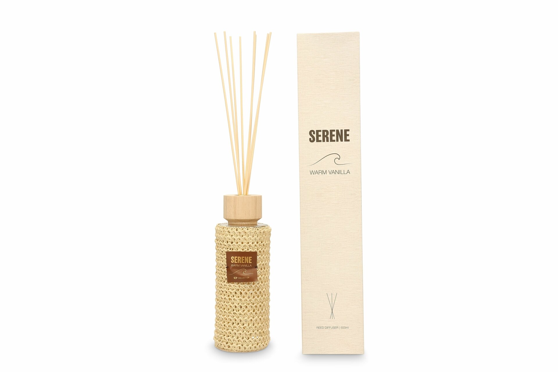 Geurstokjes 500 ml Serene Vanille