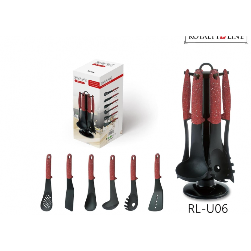 Keukenset 6-delig rood