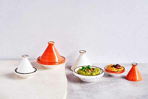 Mini tajine Brisbane 9 cm wit