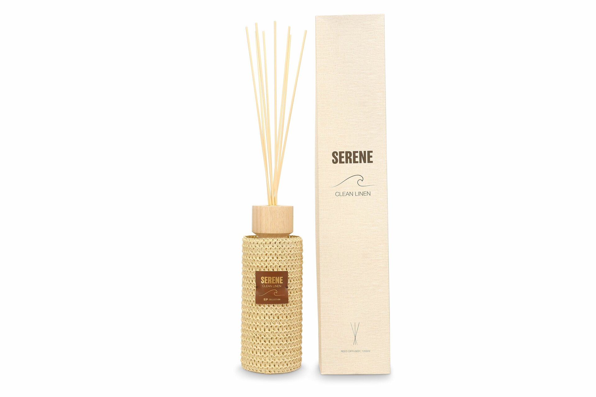 Geurstokjes 1200 ml Serene Linnen