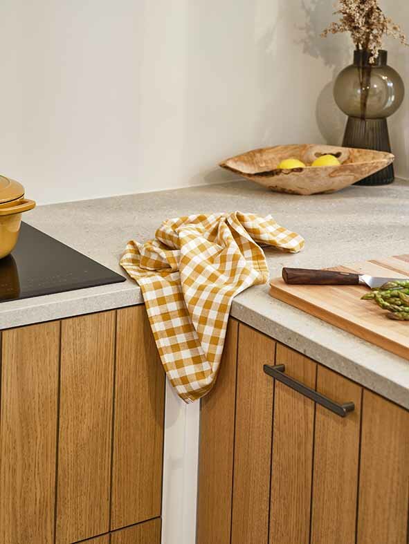 Theedoek amber set van 3