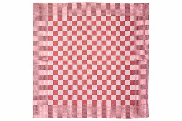 Theedoek Rood Set van 6
