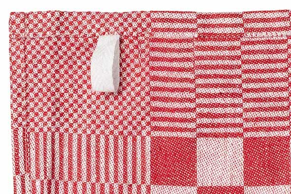 Theedoek Rood Set van 6