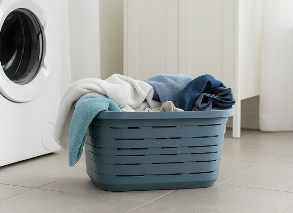 Wasmand Blauw 48 Liter M-Home