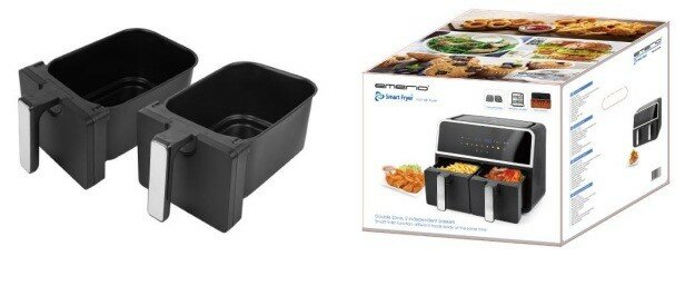 Airfryer Dual Zone Smart Emerio 2 x 4,5 liter 