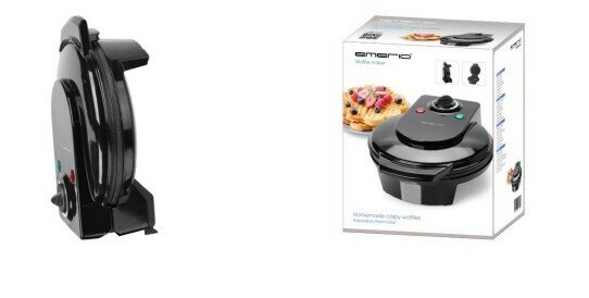 Wafelijzer Hartvorm  Zwart Emerio