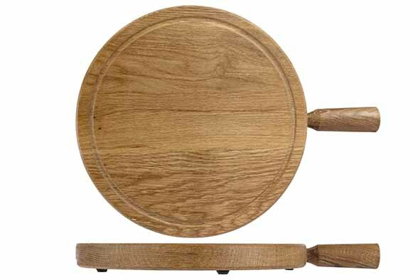 Serveerplank 40 cm rond Aspen