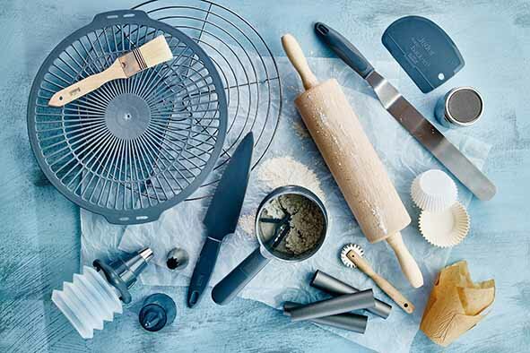 Poedersuikerstrooier 6 cm RVS met deksel Easy Baking