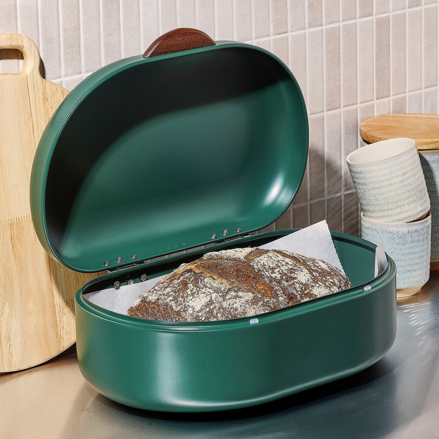 Broodtrommel 40 cm groen Crust