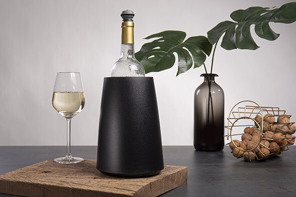 Wijnkoeler Vacu Vin zwart