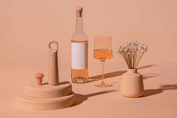 Wine Saver met vacuum flessenstop Vacu Vin Terra