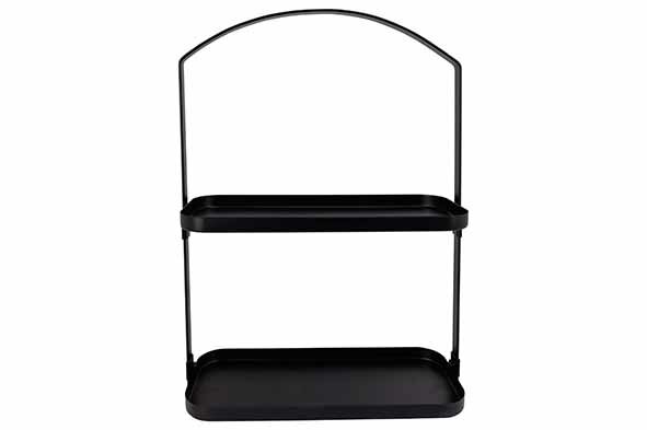 Etagere metaal zwart 40 cm