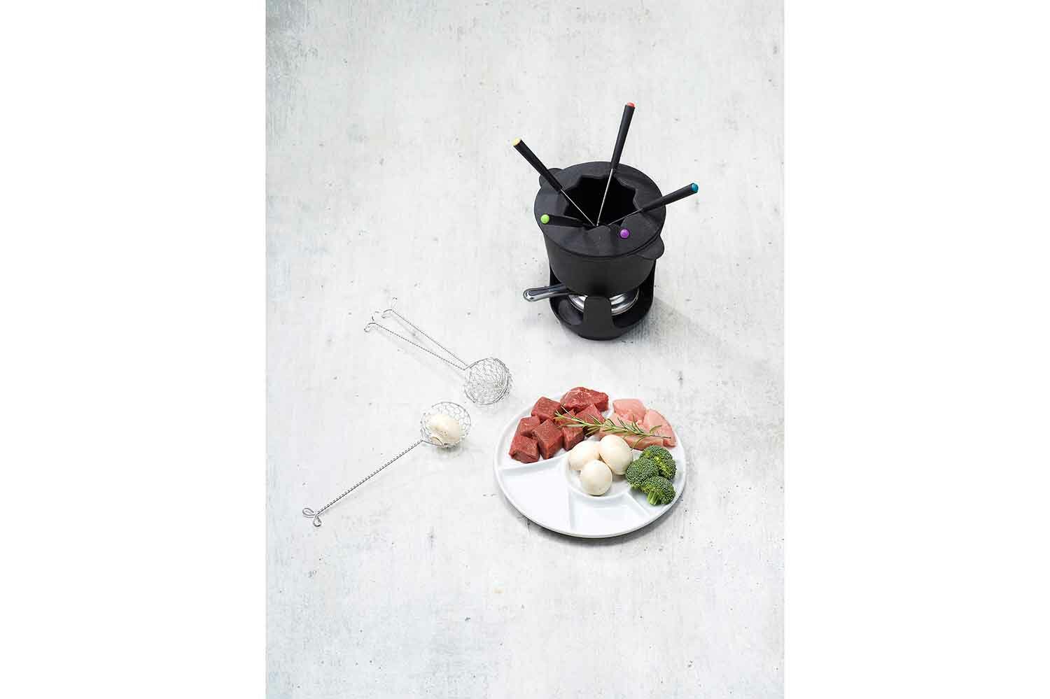 Fonduebord Wit 23,5 cm 6 vakken