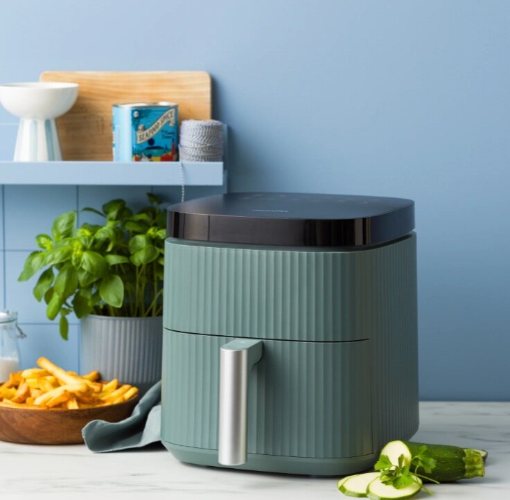 Airfryer XL Silhouette Greenpan 5 liter Smokey Blue