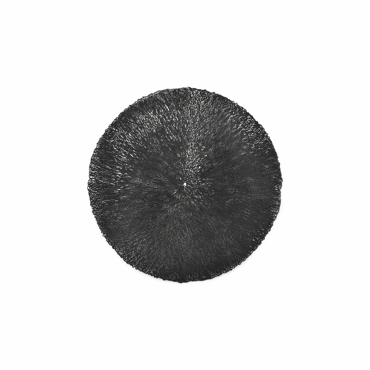 Placemat 38 cm zwart Vene