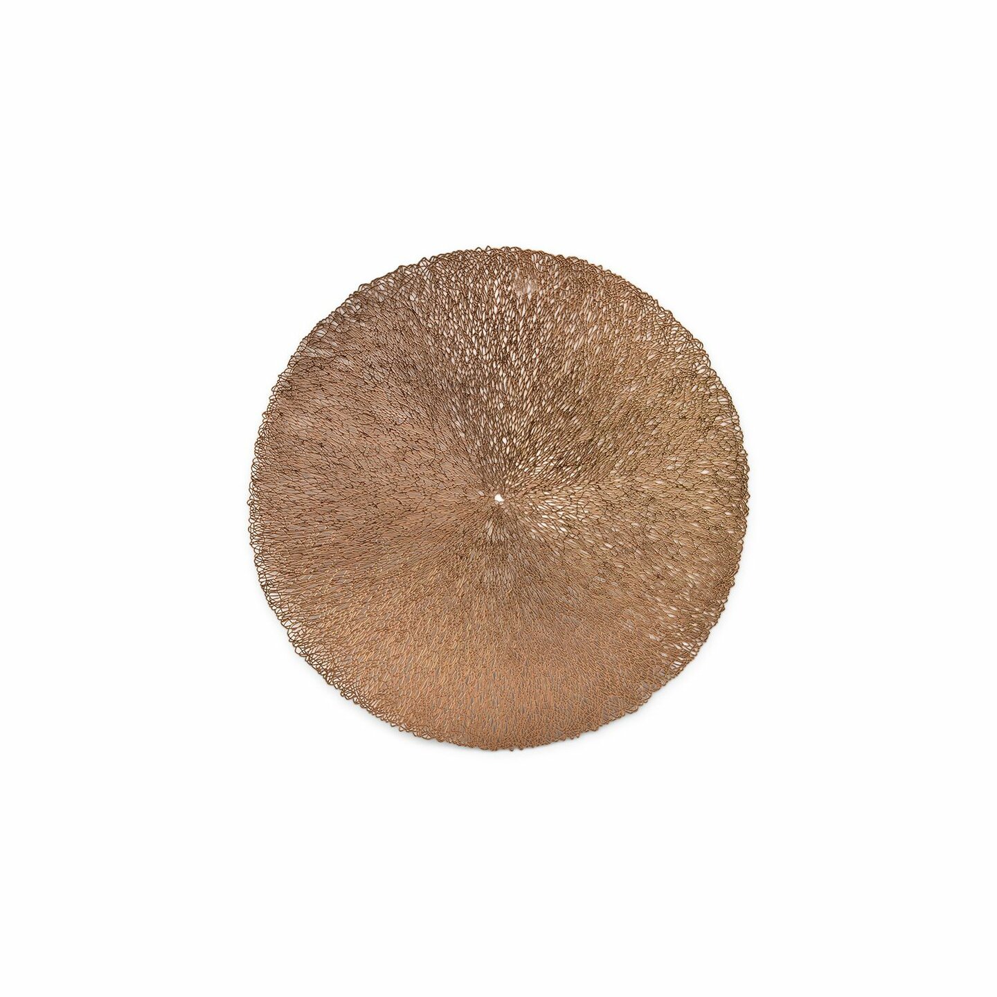 Placemat 38 cm zwart Koper