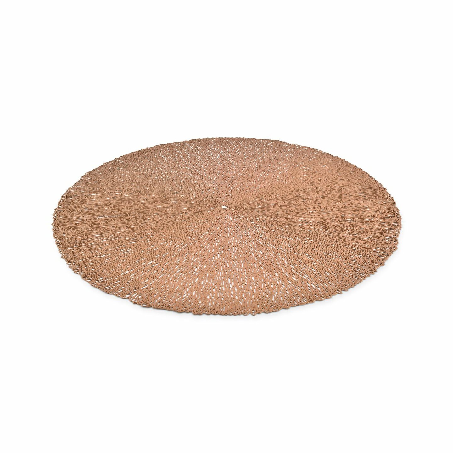 Placemat 38 cm zwart Koper
