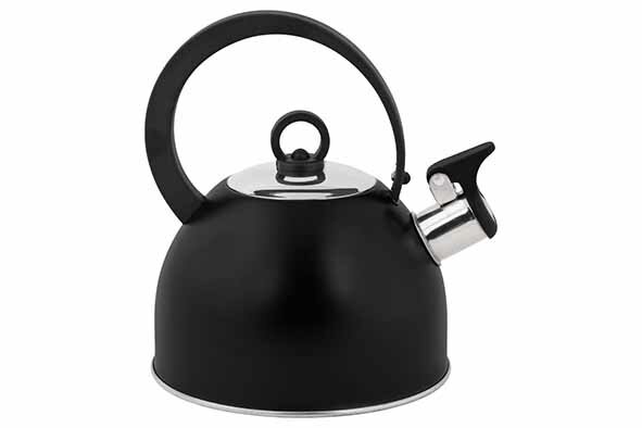 Fluitketel 1,7 L RVS met handvat Zwart