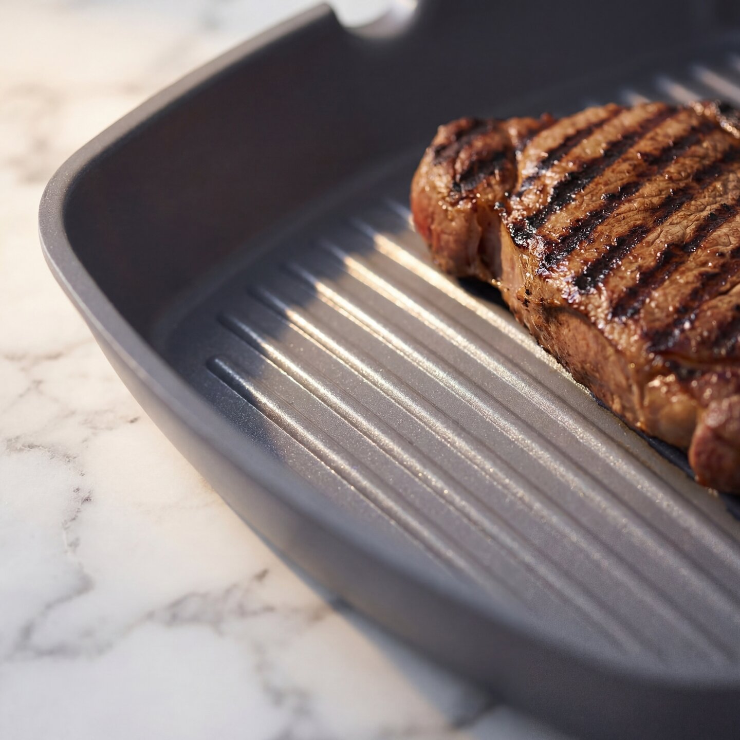 Grillpan 28 cm marmeren coating