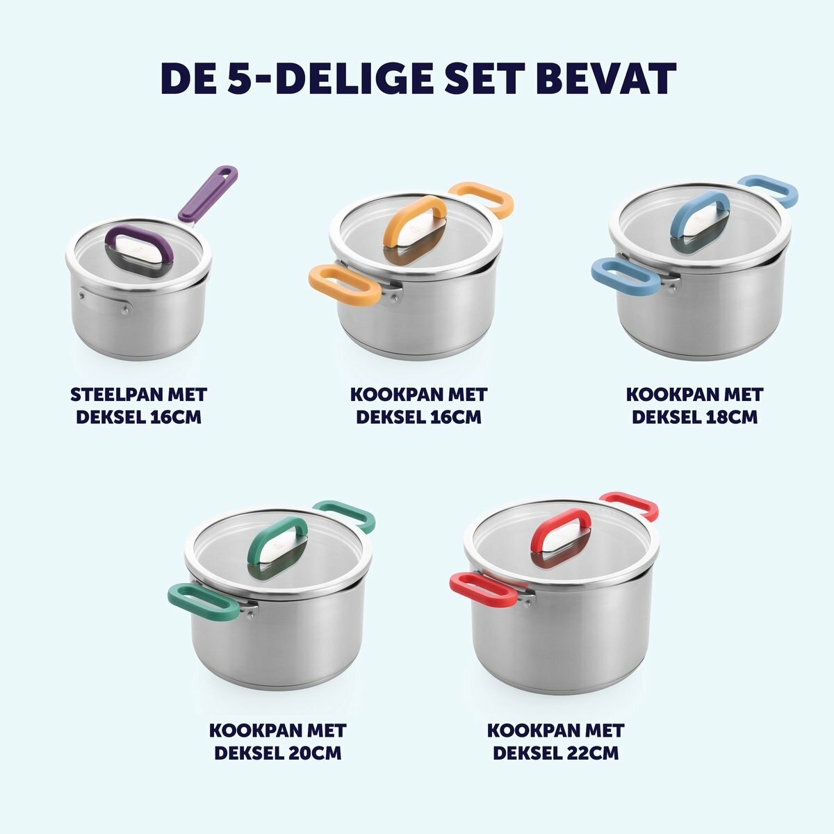 Pannenset RVS 10-delig BK Arts&amp;Crafts Limited Edition