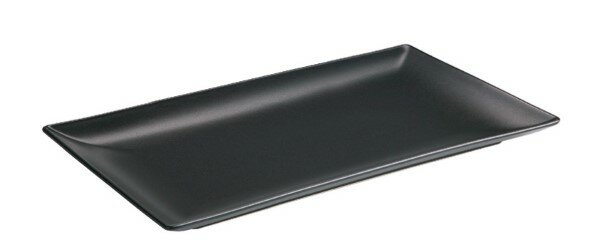 Asia Black rechthoekig bord mat zwart 30x15 cm