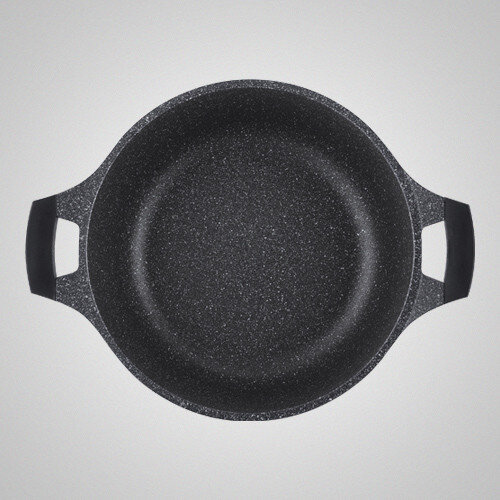 Braadpan 30 cm marmeren coating binnenkant