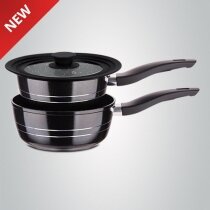 Sauspannen set 3 delig met deksel