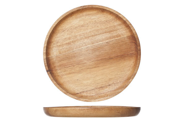 Houten bord 20cm oil coating