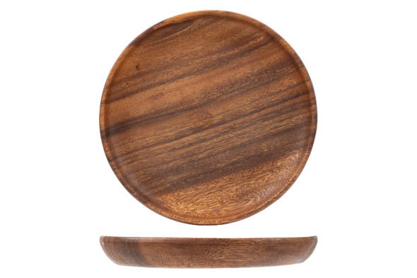Schaaltje rond Acacia 20cm