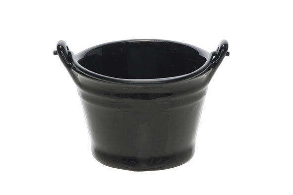Mini emmertje zwart 7,8cm 
