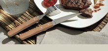 Steak- pizza vorken set 6 delig 7000 Amefa wood