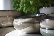 Serviesset 12-delig Meridian grijs groen blauw