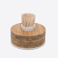 Glasonderzetters set van 6 bamboe by Tore Bleuz&eacute;