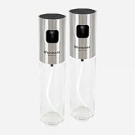 Set van 2 olie- of azijnsprays glas RVS 100 ml