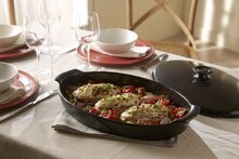 Papillote&nbsp;ovenschaal met deksel 41 cm Emile Henry fusain