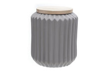 Voorraadpot met houten deksel 16 cm 