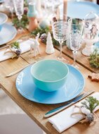 Diep bord 20 cm Diwali Light Blue