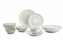 Serviesset 18-delig Lotus Salt &amp; Pepper