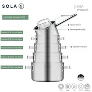 Pannenset 10 delig Juvia Sola