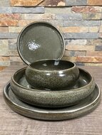 Serviesset 16-delig Curvo groen