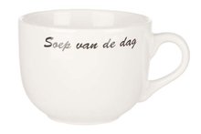 Soepkom wit met handgreep