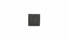 Glasonderzetter 10 cm grijs leer Table Top set van 4